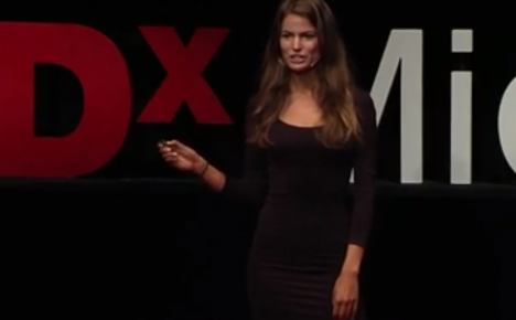 Model Cameron Russel talks about image on TED
